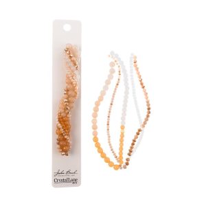 6" Twisted Pearls & Crystal Bead Strands by Crystal Lane DIY: for Crafts Jewelry Design Making