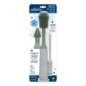 Dr. Brown's Electronic Baby Bottle Brush Cleaning Set - 3pk