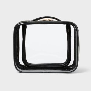 Dual Compartment Makeup Bag