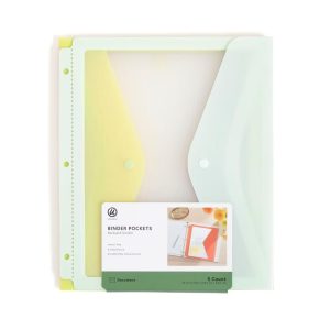 5ct Poly Clear View Binder Pockets Backyard Garden