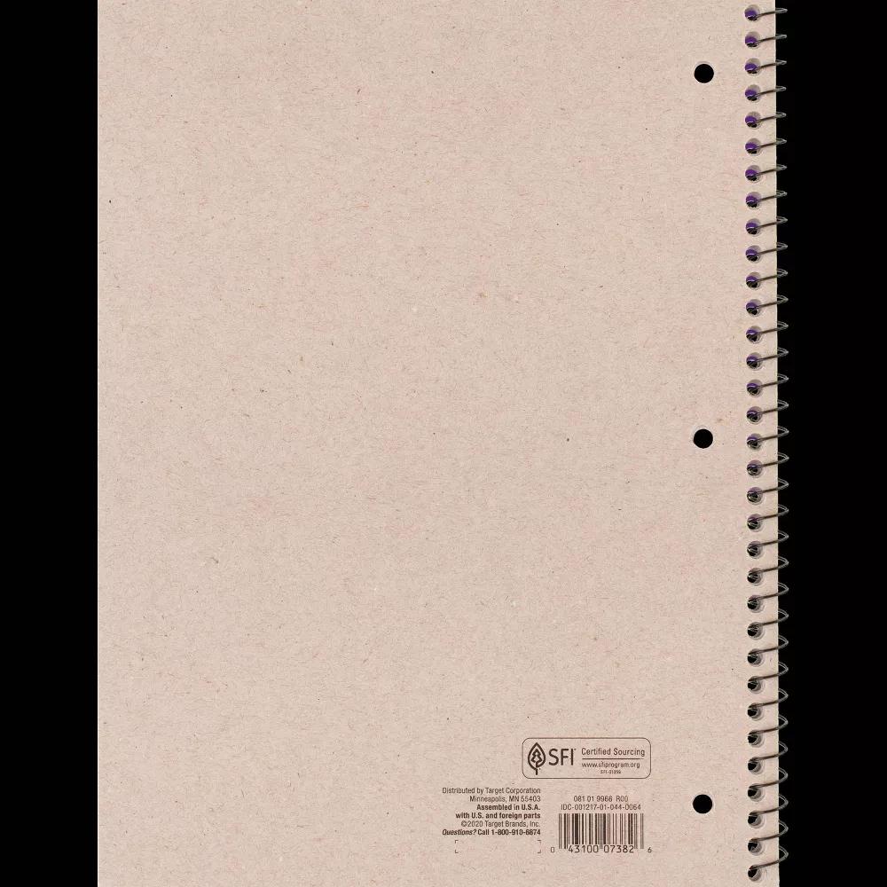 College Ruled 1 Subject Flexible Plastic Cover Spiral Notebook - Image 18