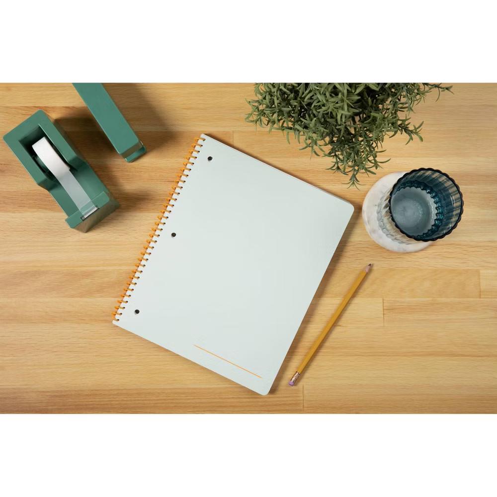 Best Year Ever 8.5"x10.5" Wide Rule Mint Orange Colorblock Notebook - Image 4