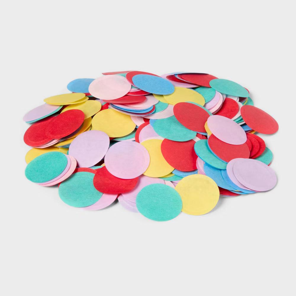 Birthday Party Rainbow Dots Confetti - Image 3