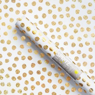 20 Sq Ft Gold Dots Wrapping Paper - Image 4
