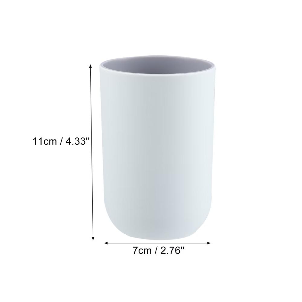 2Pcs Bathroom Tumblers Bathroom Toothbrush Cup Blue 4.33''x2.76'' 350ml - Image 41