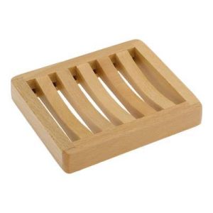 Square Soap Dish 4.53"x3.74"x0.79" Brown 1 Pc