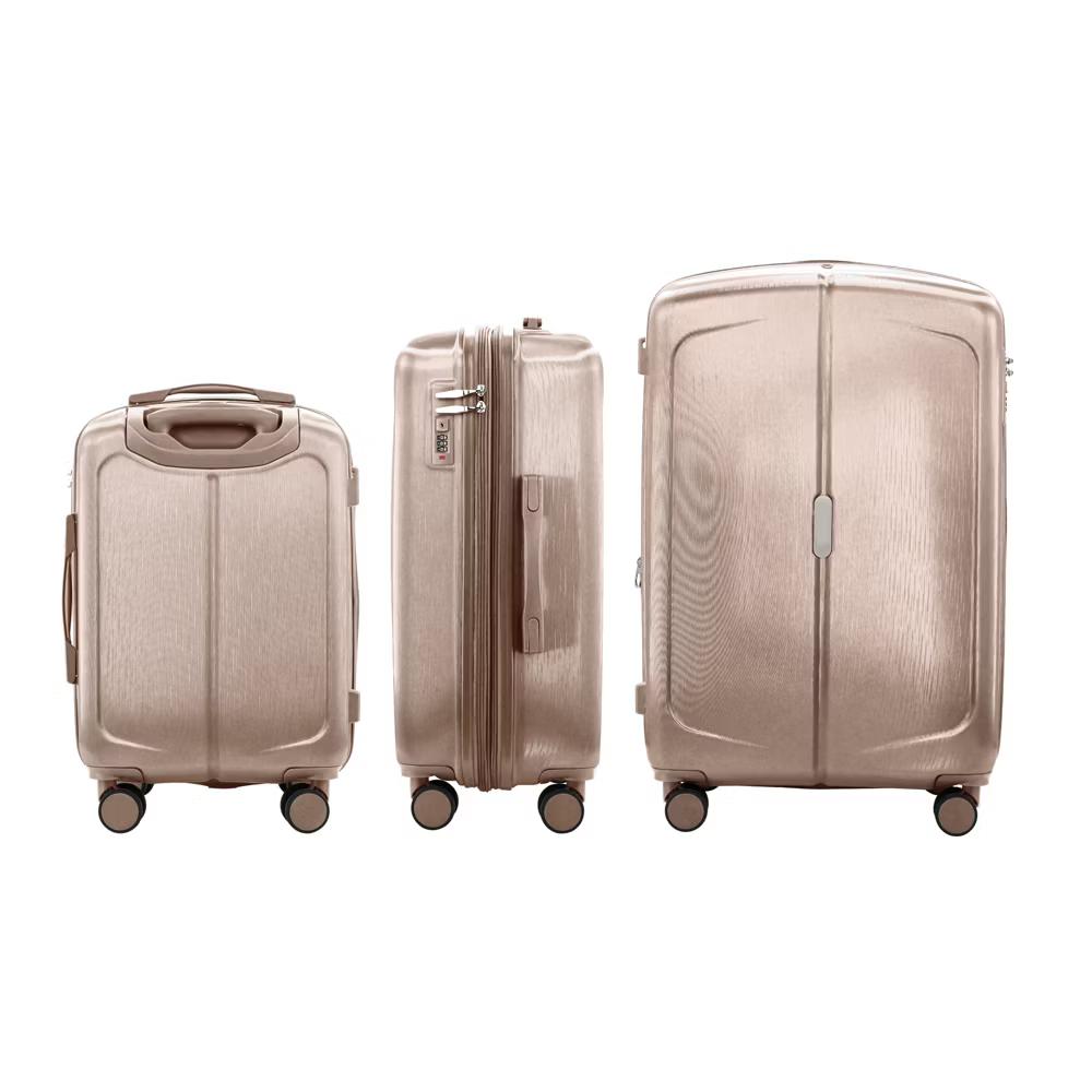 3 Piece Hardshell Luggage Set with Built-in Lock, Expandable Lightweight ABS Suitcases with Spinner Wheels (20/24/28 Inch) - Image 11