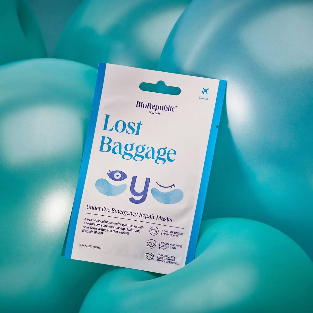 BioRepublic SkinCare Lost Baggage Eye Mask - 0.34oz: Moisturizing Patch, Hyaluronic Acid, Sensitive Skin, Unscented - Image 4