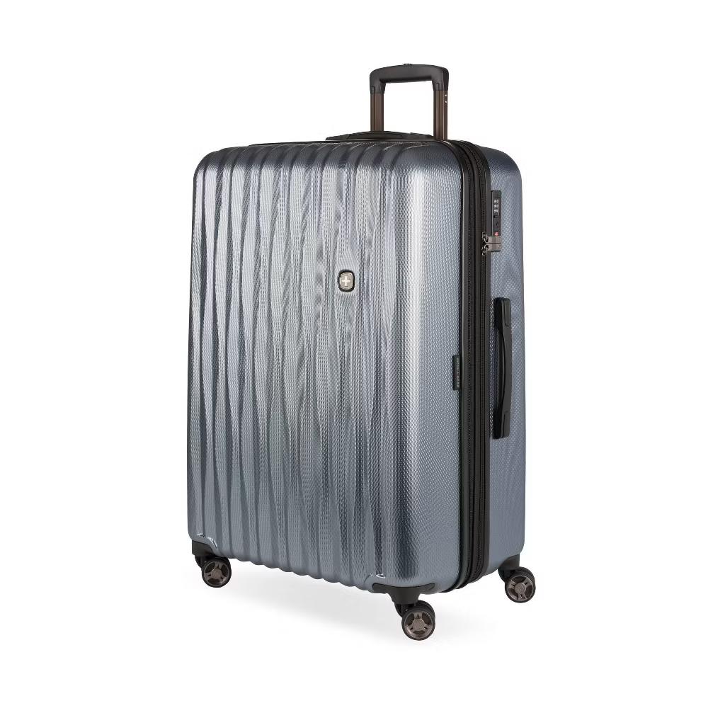 Energie Hardside Large Checked Spinner Wheels Suitcase - Image 18