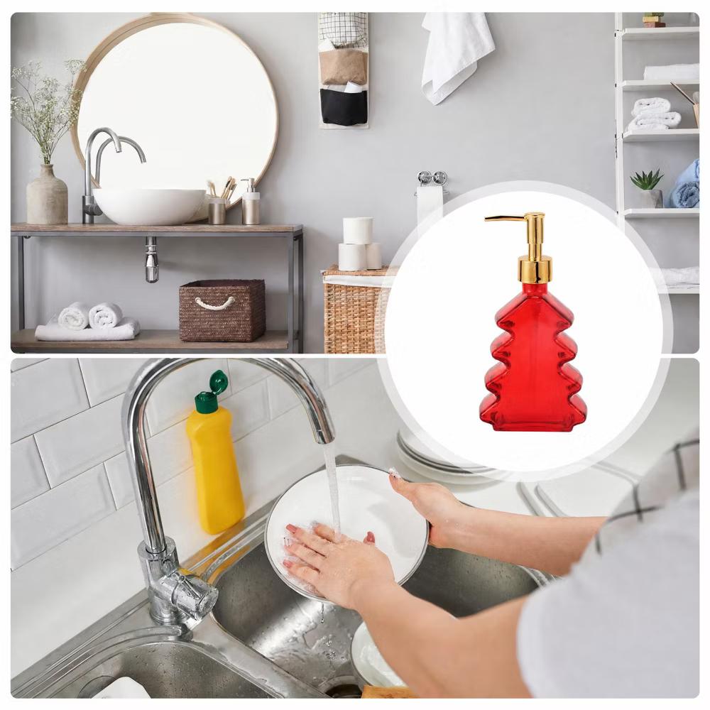 Christmas Tree Shape Pump Soap Dispenser 1 Pc - Image 15