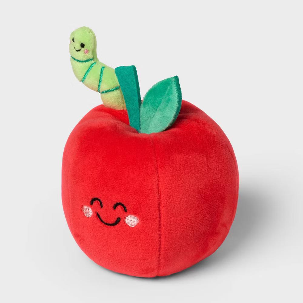 Apple with Worm Plush Classroom Decor - Image 2