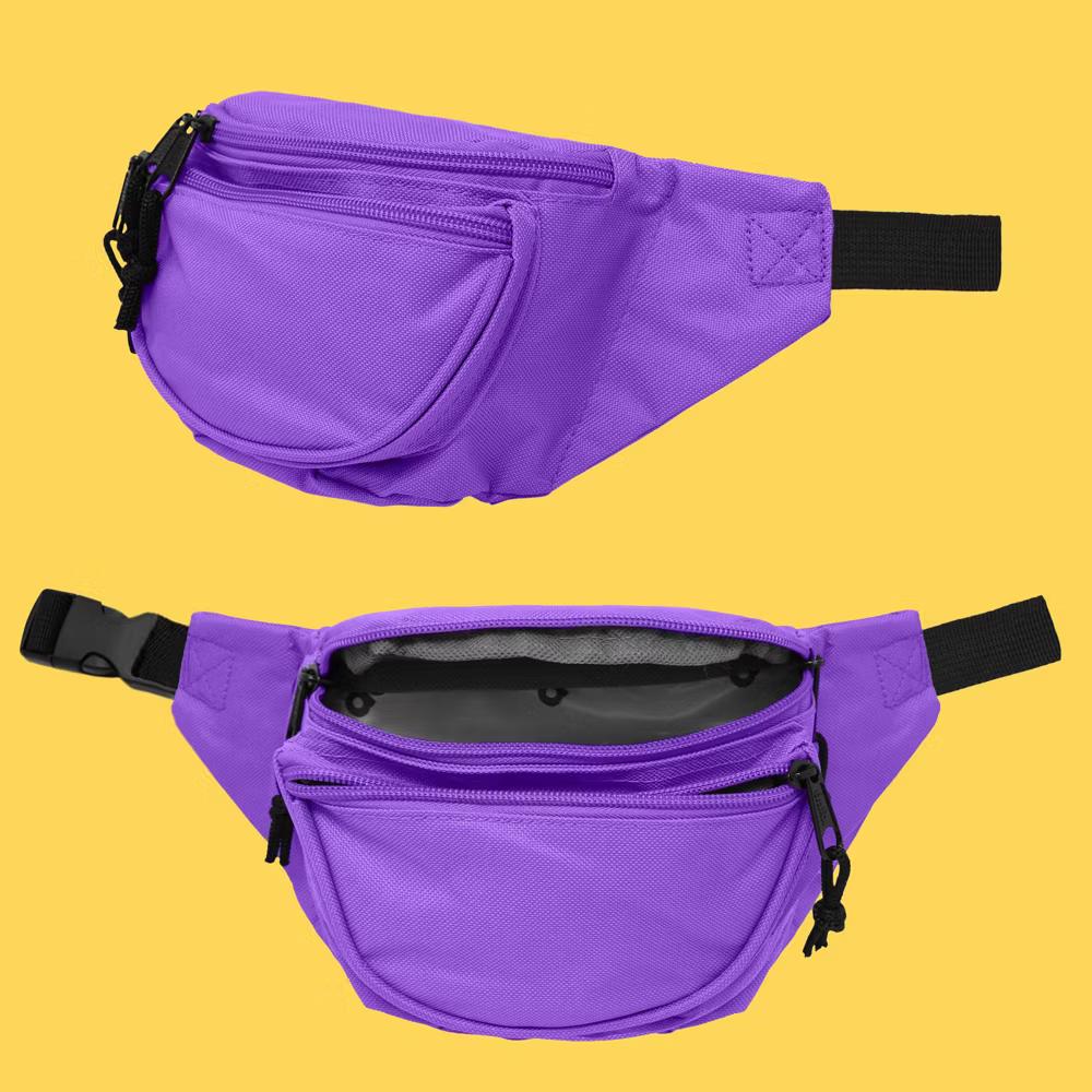 Dalix Fanny Pack w/ 3 Pockets Traveling Concealment Pouch Airport Money Bag - Image 37
