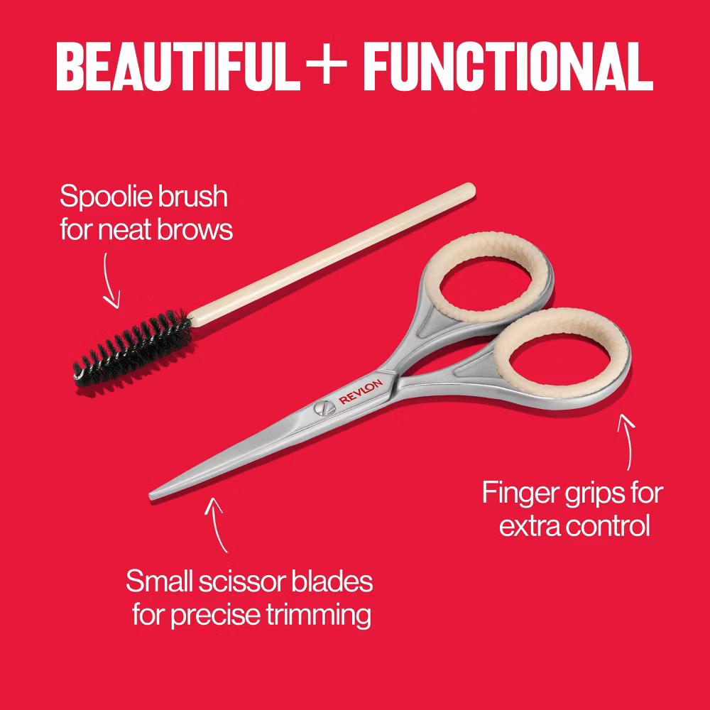 Revlon Designer Series with Brow Scissor and Spoolie Brush Set - 2pc - Image 8