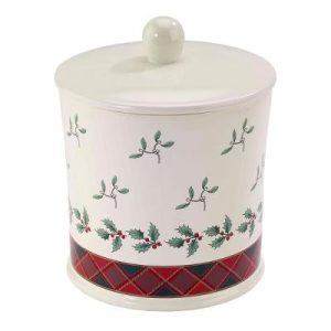 Christmas Tree Tartan Jar