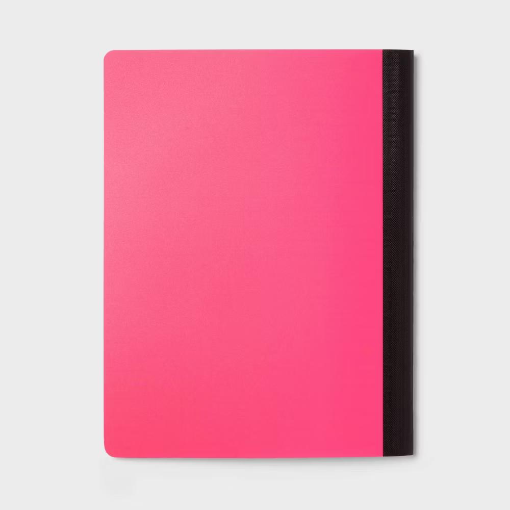Wide Rule 7.5"x9.75" Poly Cover Composition Book Pink - Image 3