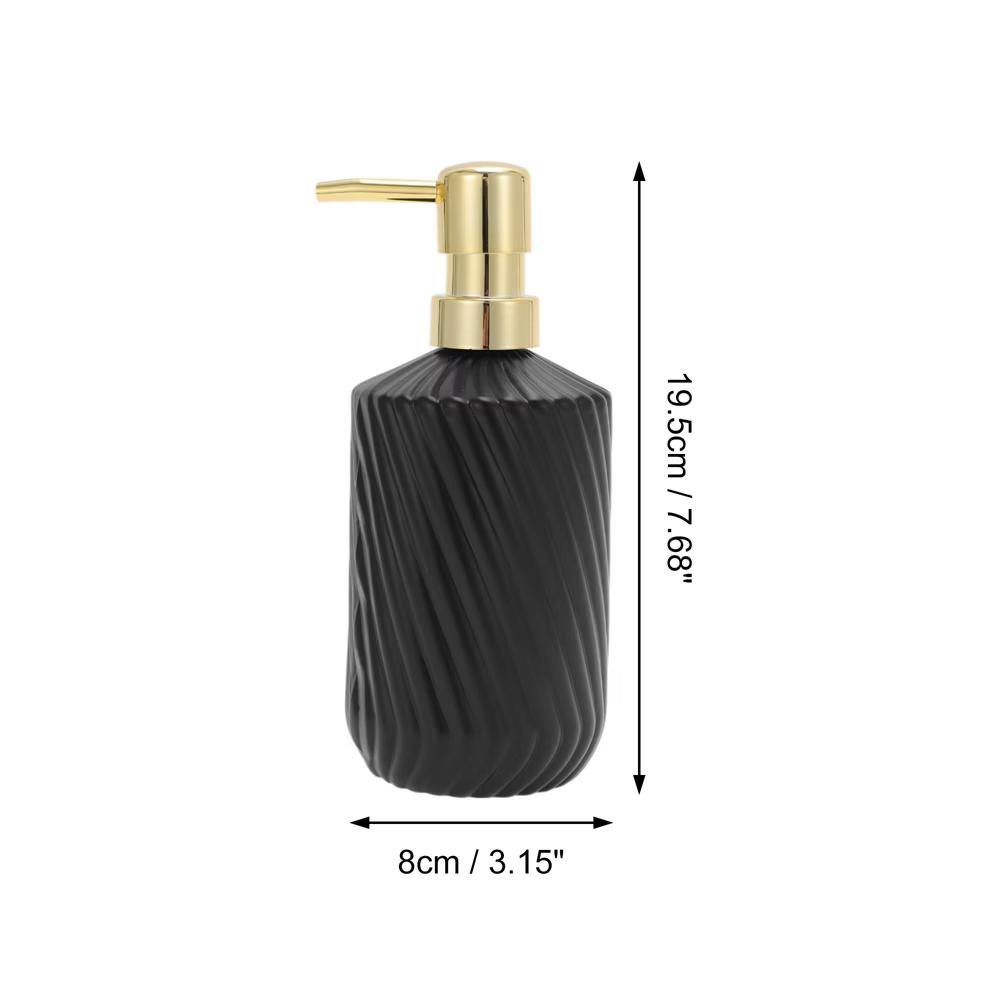 Durable Cylinder Twill Lines Soap Dispenser 1 Pc - Image 13