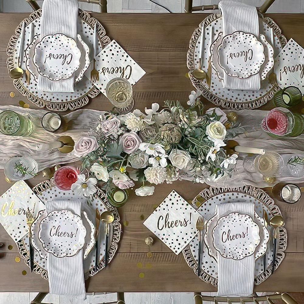 Cheers 72 Piece Party Tableware Set (24 Guests) | 00271NA-kit - Image 5