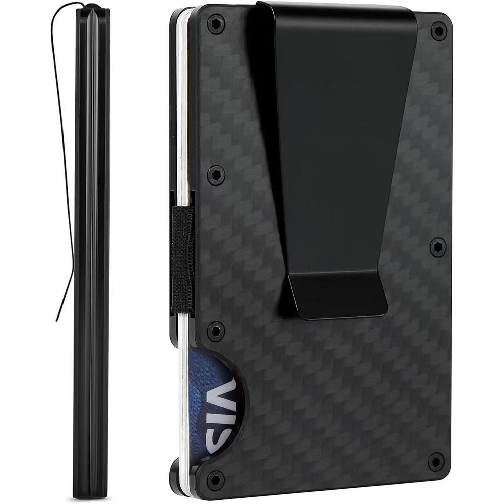 Maison Wallet for Men Aluminium RFID Card Holder with Money Clip - Image 7
