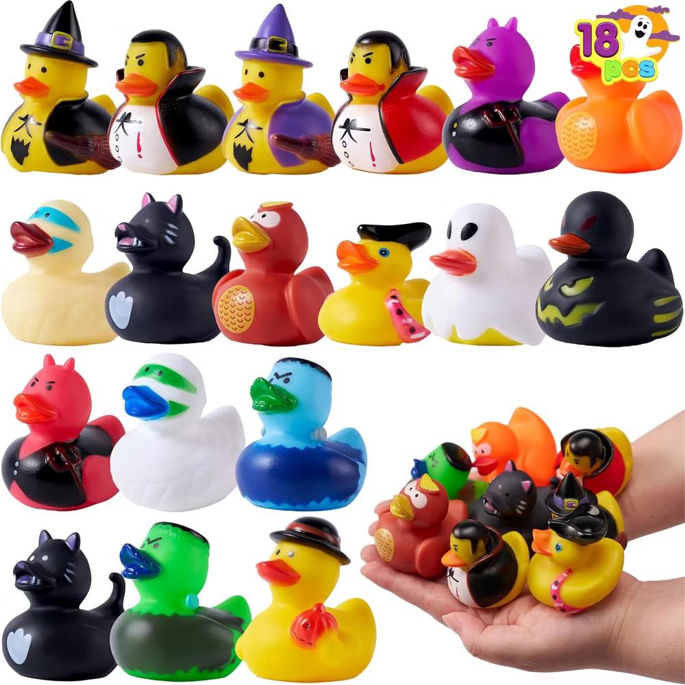 Halloween Party Supplies, Rubber Ducks Party Toys for Halloween Goodie Bag Fillers Decorations School Classroom Game Prizes Baby Bath Toy - Image 20