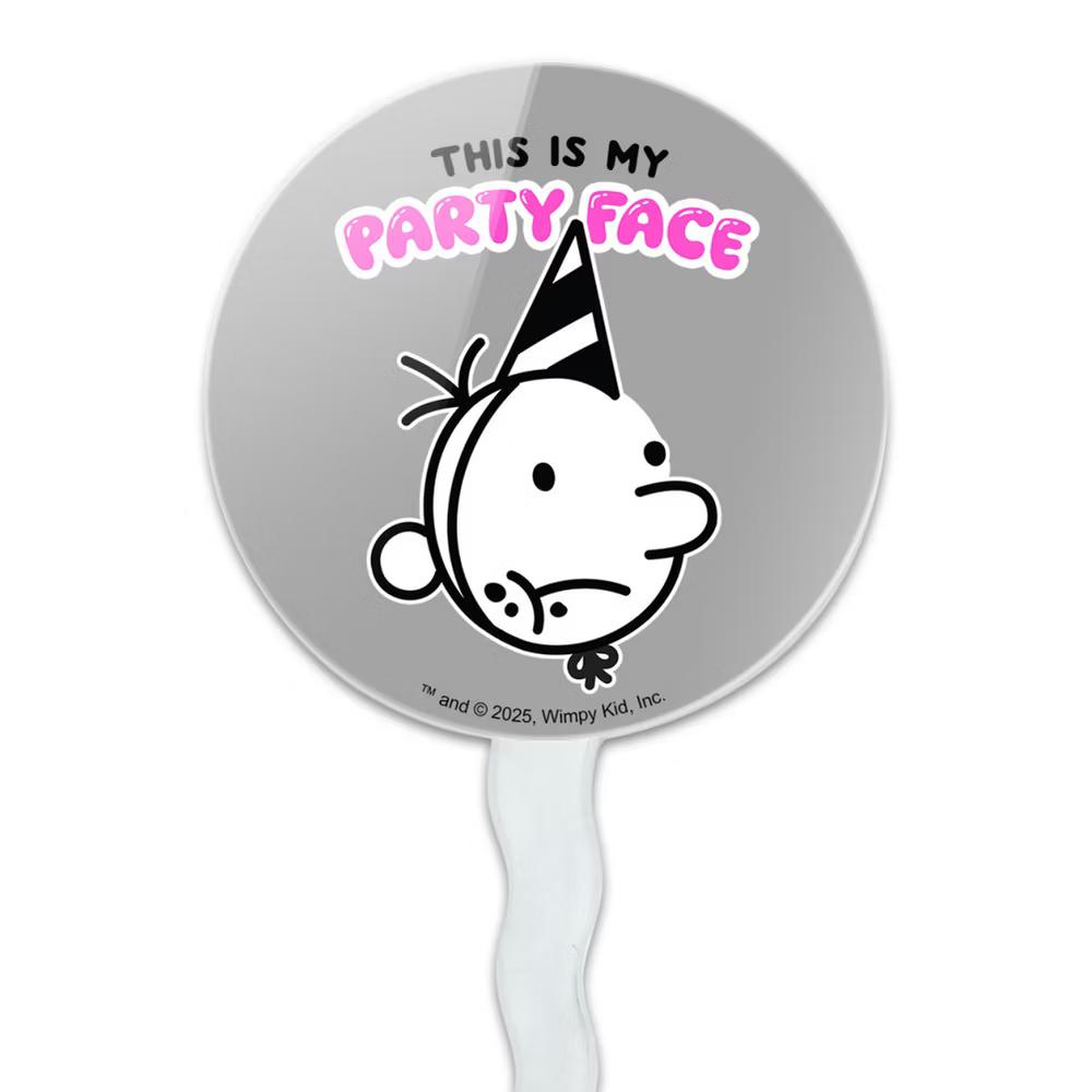 This is My Party Face Cupcake Picks Toppers Decoration Set of 6 - Image 2