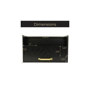 Blu Monaco Wooden Mail Organizer for Countertop or Desk - Kitchen Mail Sorter With Drawer