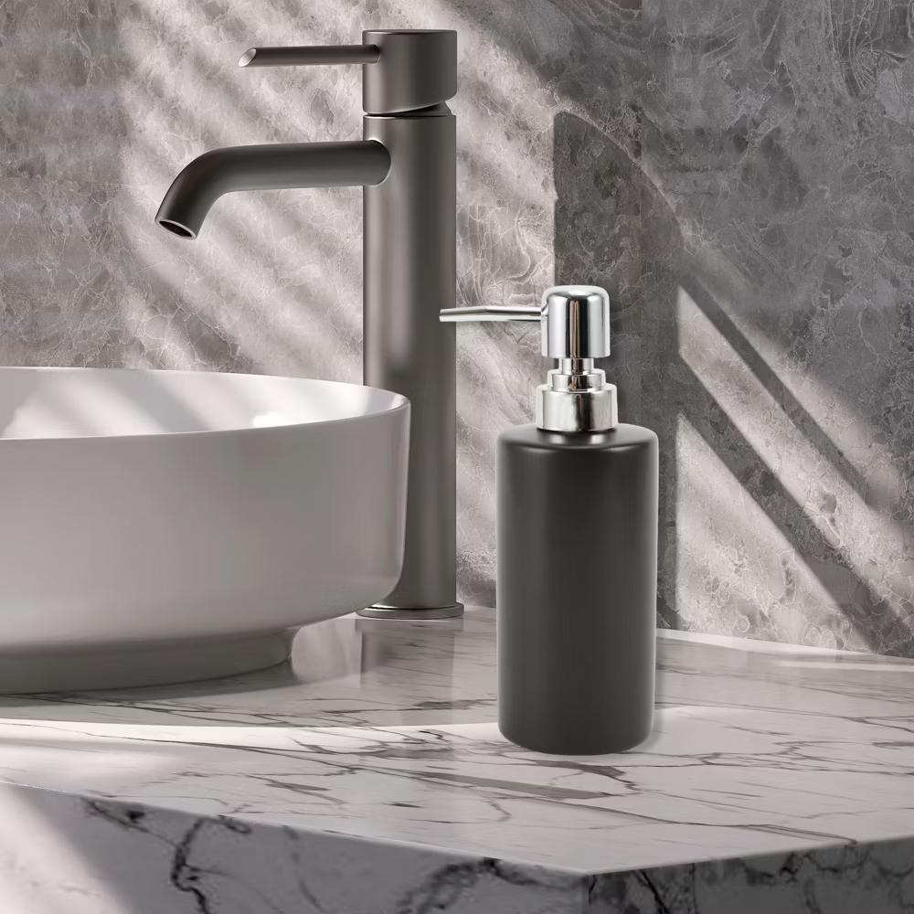 Simple Cylindrical Soap Pump Dispenser for Bathroom 300ml 1 Pc - Image 6