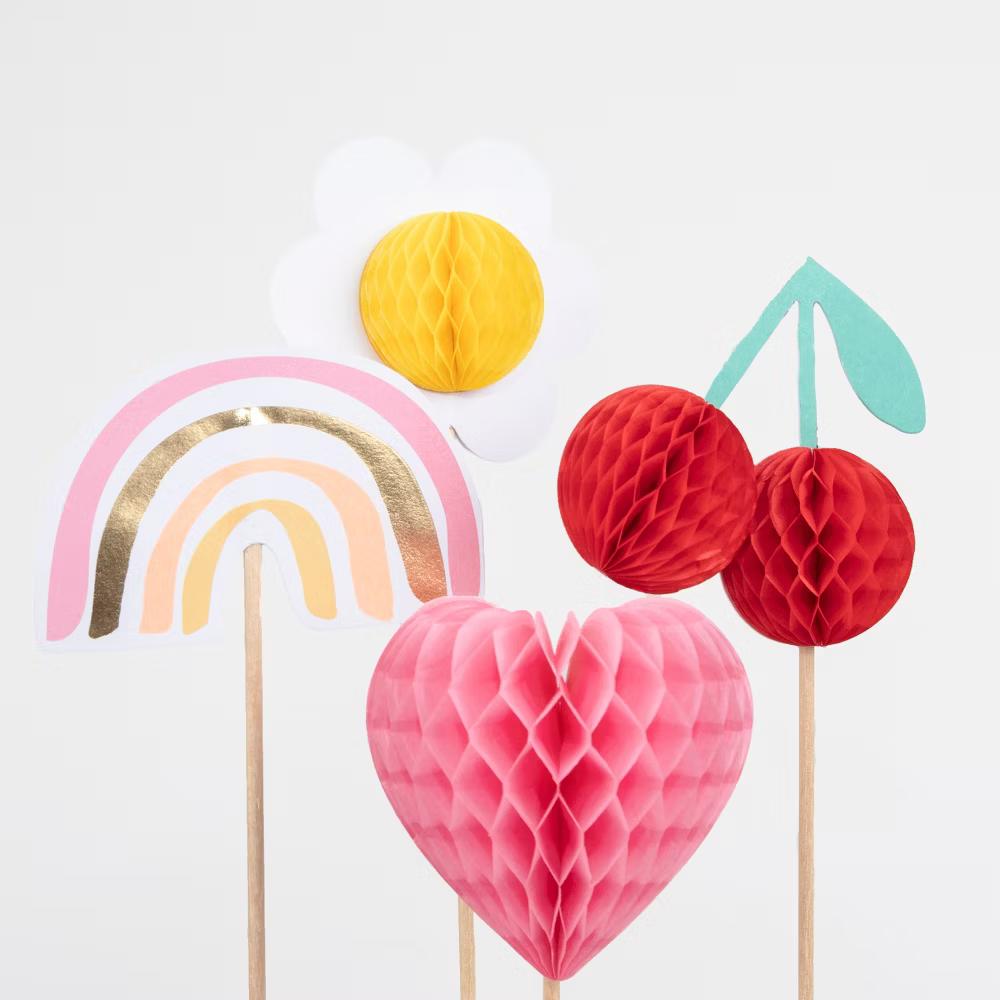 Happy Icons Cake Toppers (Pack of 4) - Image 3