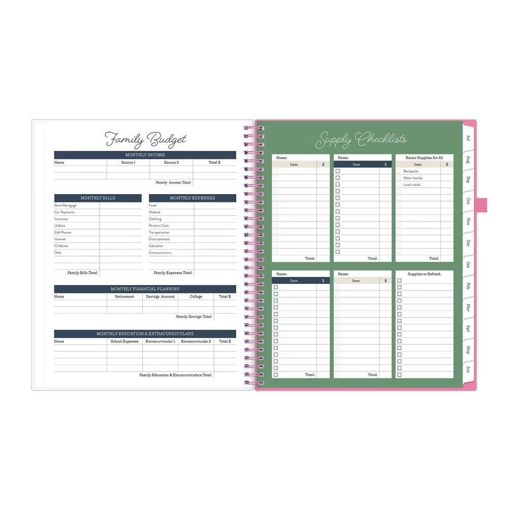 Blue Sky Your Year Parent Weekly/Monthly Planner Wirebound 8.5"x11" Rossi Floral