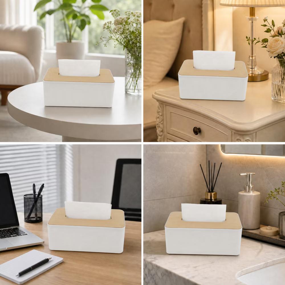 Wooden Lid Tissue Box Cover 1 Pc - Image 18