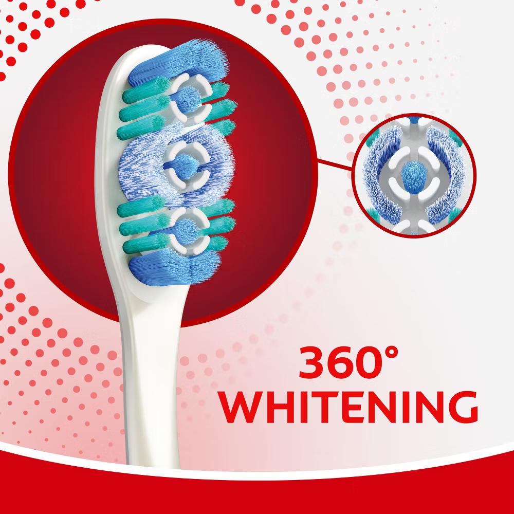 360 Optic White Whitening Manual Toothbrush - Soft - Image 3