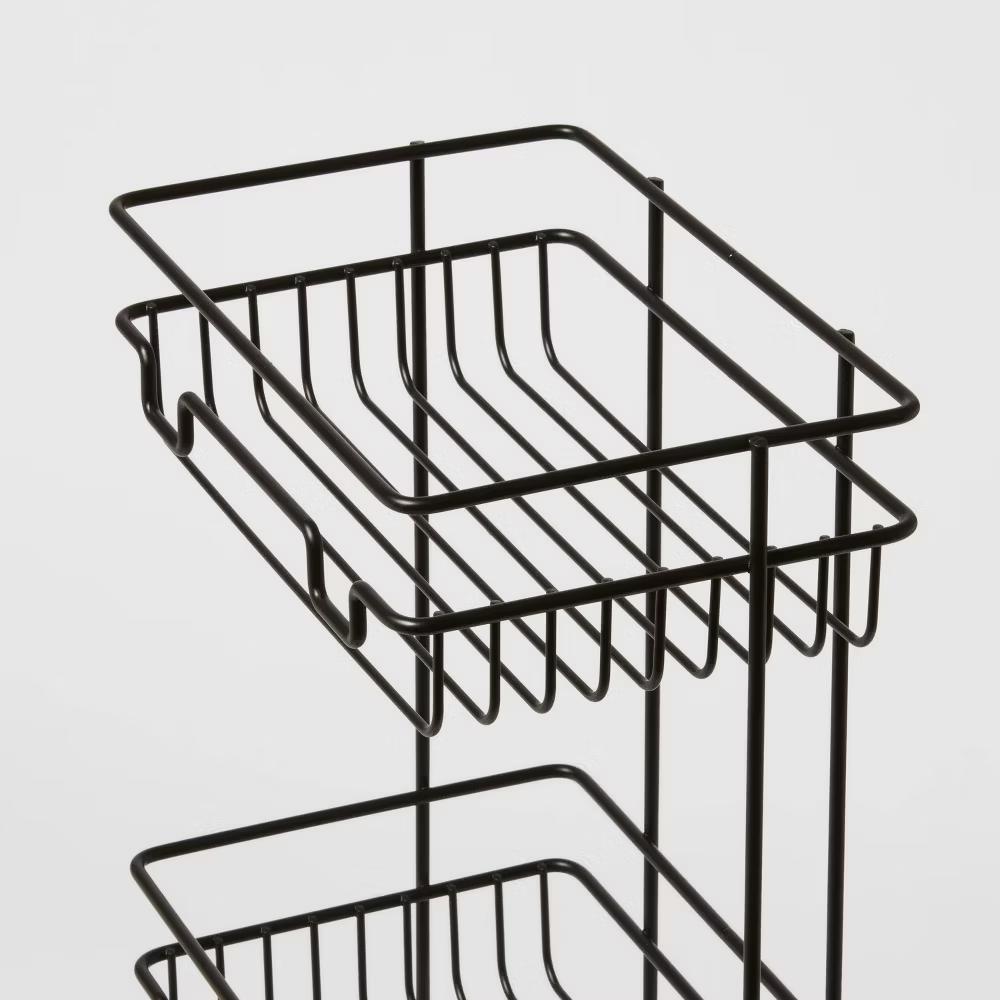 3 Tier Round Wire Shower Storage Tower - Image 4