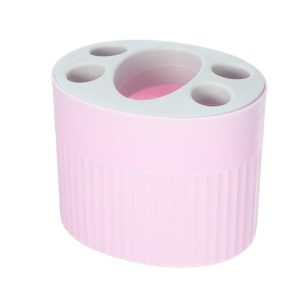 Bathroom 5-Slot Toothbrush Holders 4.69"x3.62"x3.73" 1 Pc