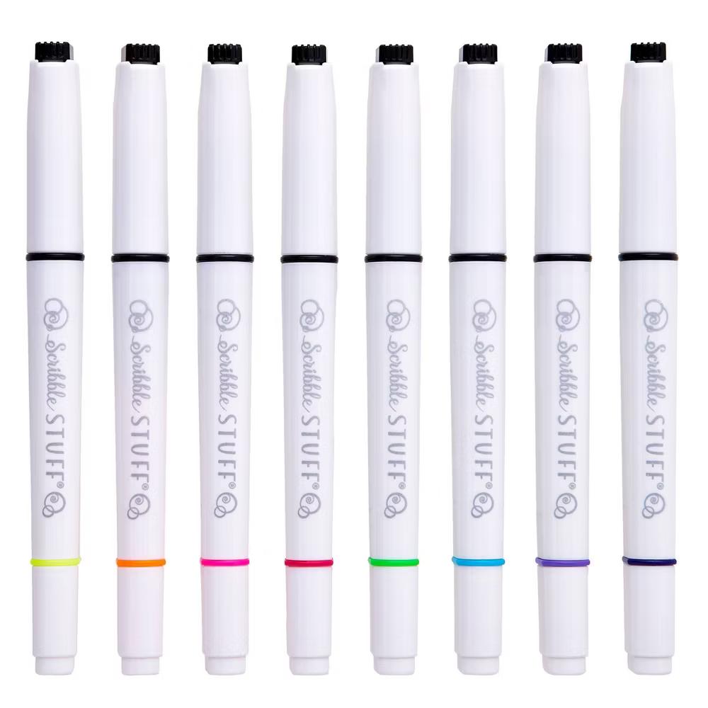 Scribble Stuff 8ct Doubled Ended Highlighter Marker/Fine Tip Pen - Image 9