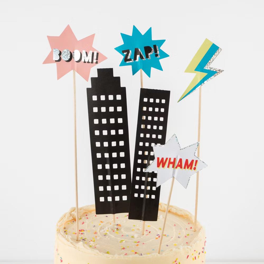 Superhero Cake Topper (Pack of 6) - Image 3