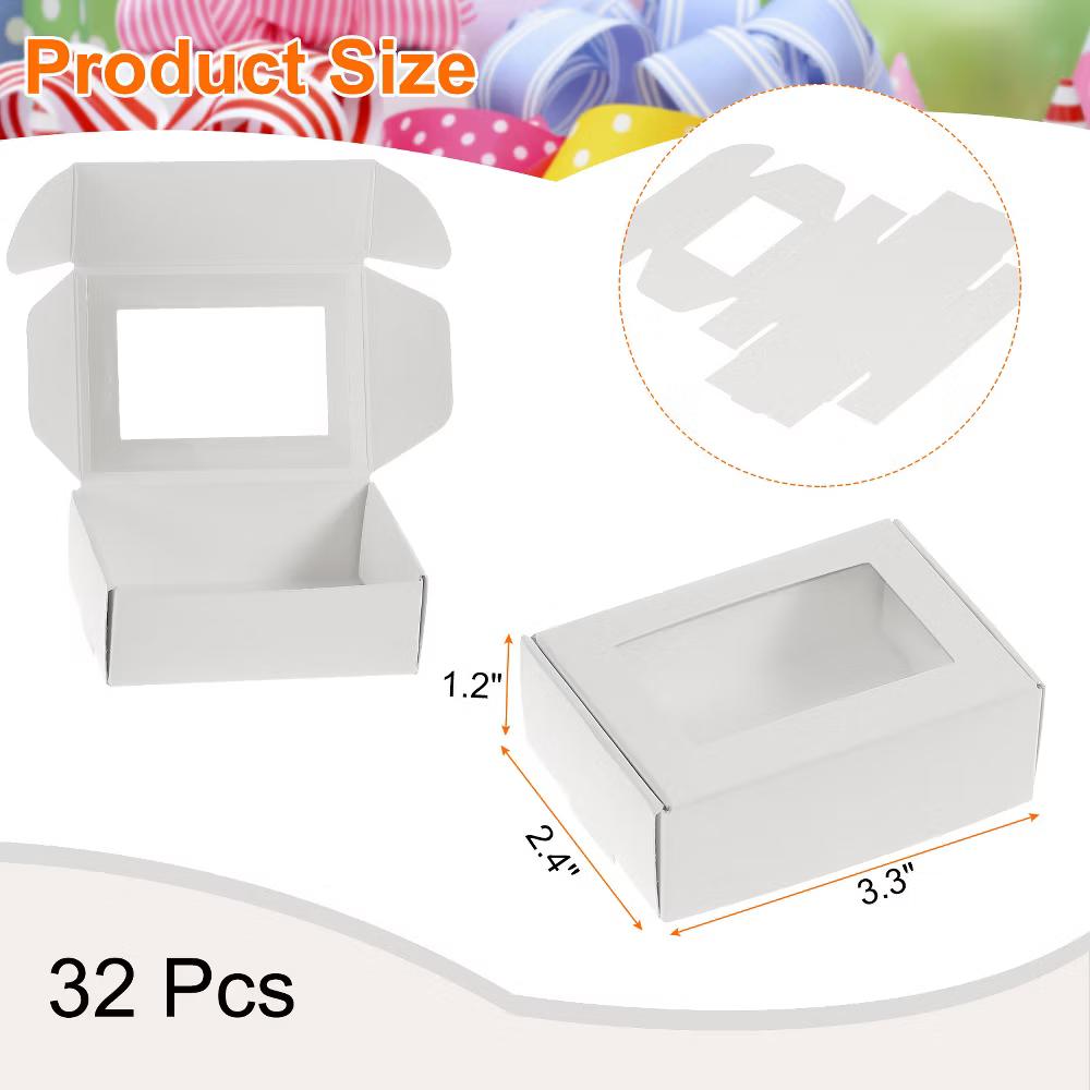 Durable Soap Packaging Boxes Window Design Versatile Applications Gift Box 32 Pcs - Image 28