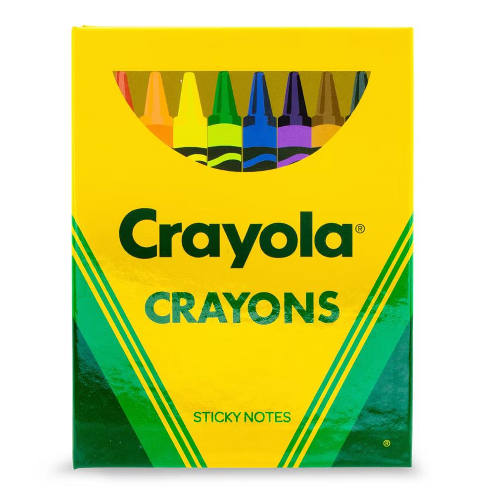 Crayons Sticky Note and Tab Box Set