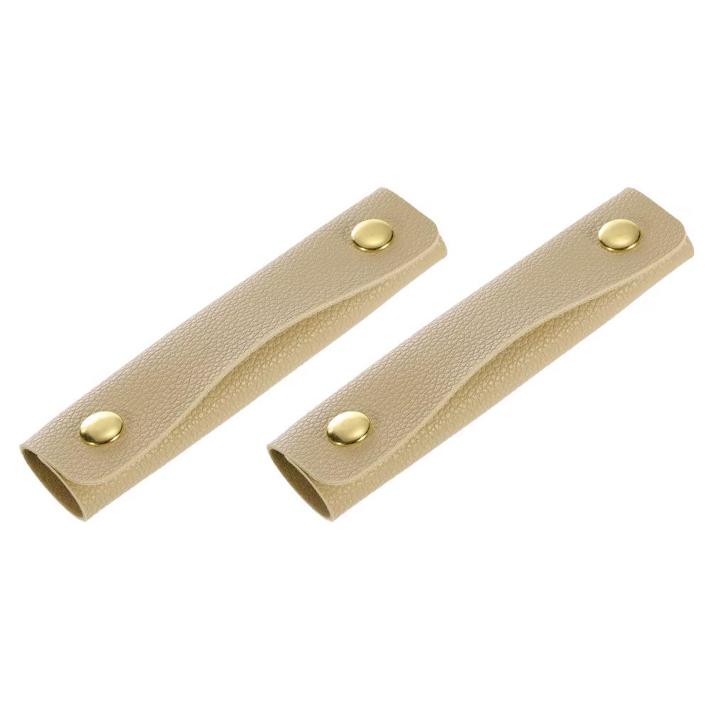 PU Leather Elegant Luggage Grip Handbag Handle Wrap Covers 2 Pcs