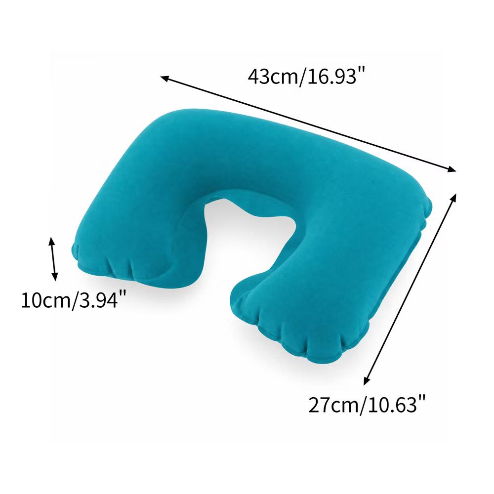 Comfortable Inflatable Travel Pillow with Eye Mask Earplugs 1 Set - Image 20