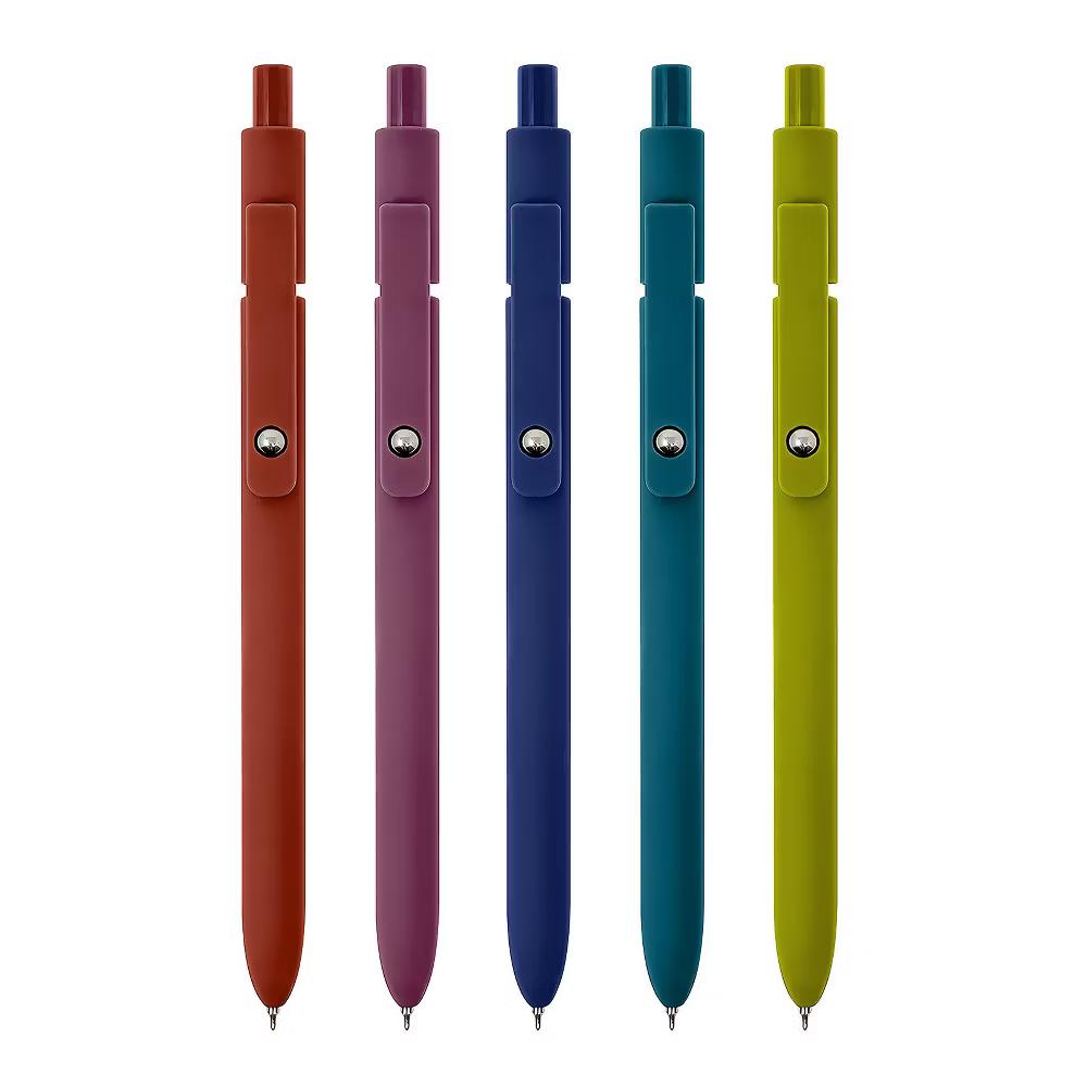 Smooth Retractable Black Ink Gel Pens, 0.5mm Fine Point, for Home Office Work (Set of 5) - Image 16