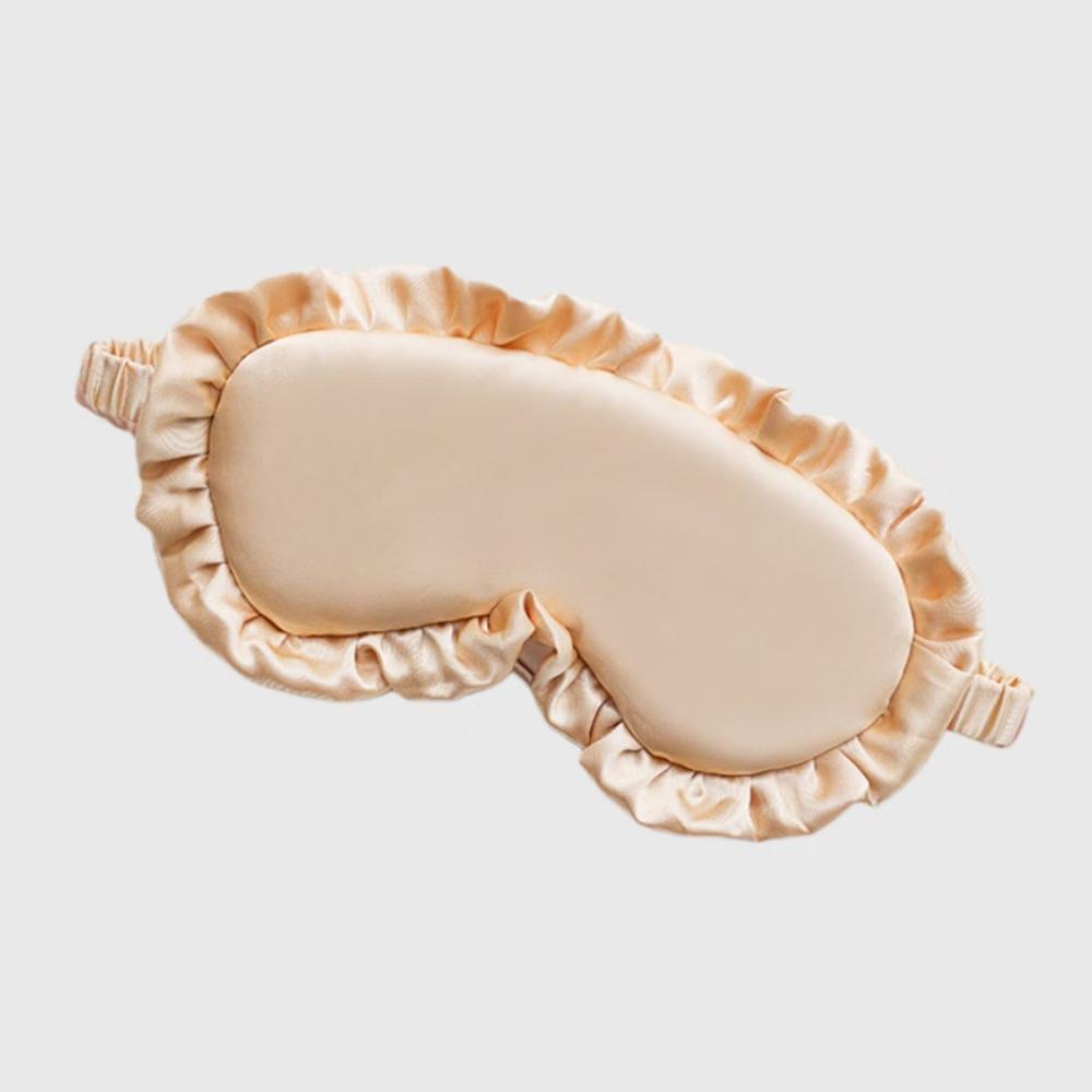 Women's 2-Piece Set Satin Sleep Eye Mask with Soft Padded and Elastic Strap for Comfortable Light Blocking - Image 10