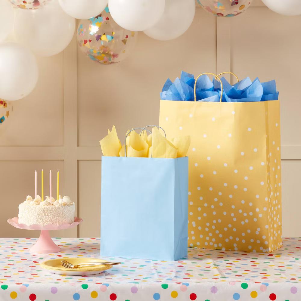 Medium Gift Bag Light Blue - Image 2