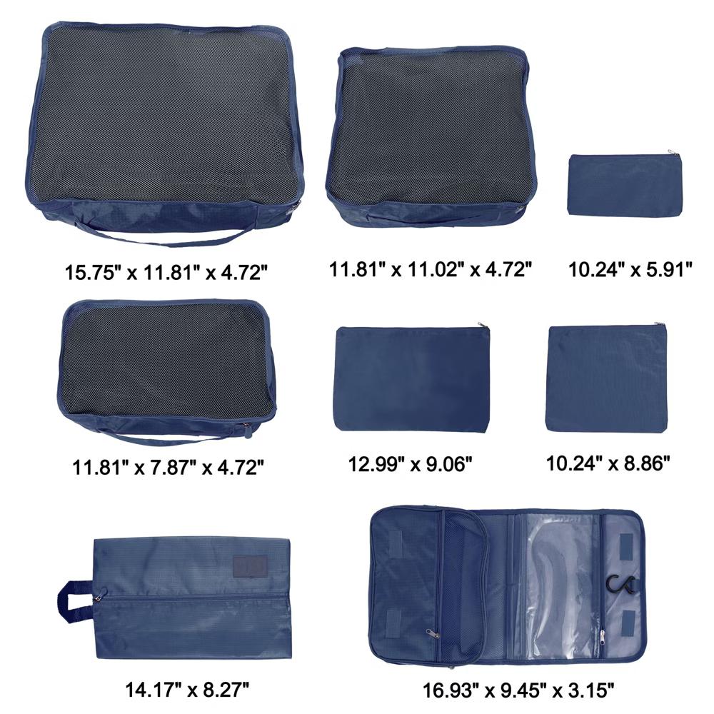 Zipper Design Packing Cube Set 8 Pcs - Image 12