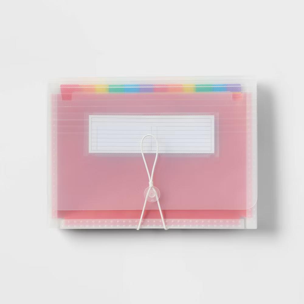 24 Pocket Expanding File Folder Letter Size Clear - Image 2