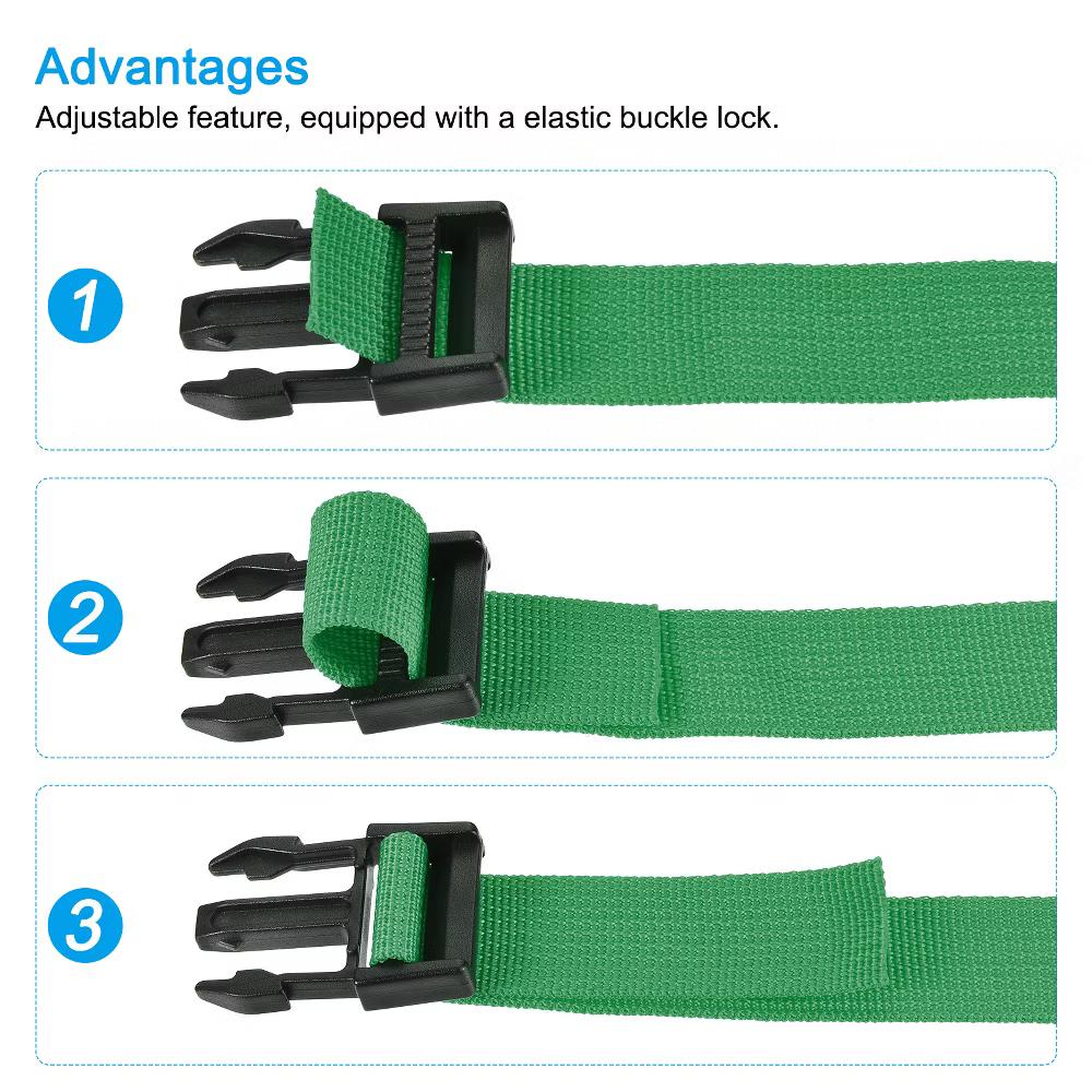 Travel Packing Adjustable Utility Strap with Buckle 2 Pcs - Image 13
