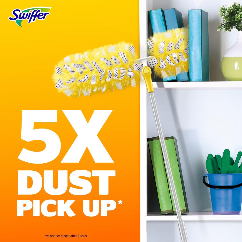 Swiffer Heavy Duty Megasize Duster Kit Lemon Scent - 9pc: Multipurpose, Multi-Surface - Image 15