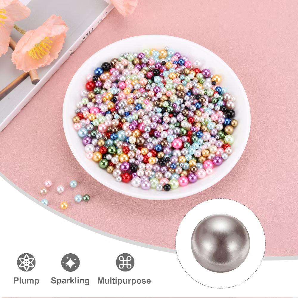 No Hole ABS Round Faux Pearl for Vase Fillers DIY Home Decoration 800 Pcs - Image 41