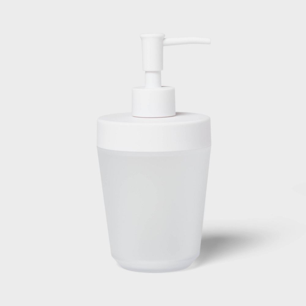 Soap Pump Frosted White