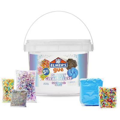 Gue 3lb Glassy Clear Deluxe Premade Slime Kit with Mix-Ins: Sensory Development, Storage Container, Ages 3 - Image 8