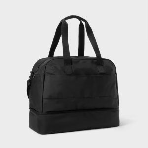 Weekender Bag with Drop-Bottom