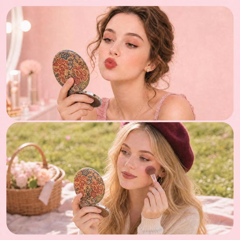 Folding Magnetic Double-Sided Round Makeup Mirror 1 Pc - Image 18
